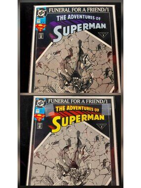 Adventures Of Superman Funeral For A Friend #498 Comic Lot DC 1993 Print Variant